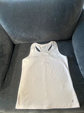 White Sport Tennis Tank—Prince